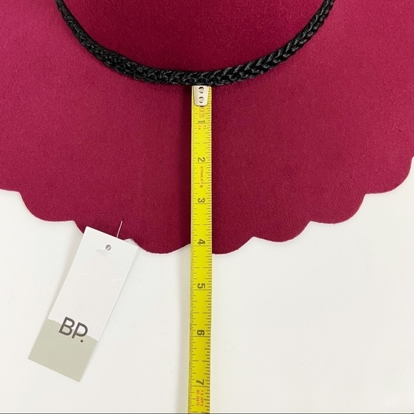 BP Scallop Brim Felt Hat Wine - Picture 6 of 6